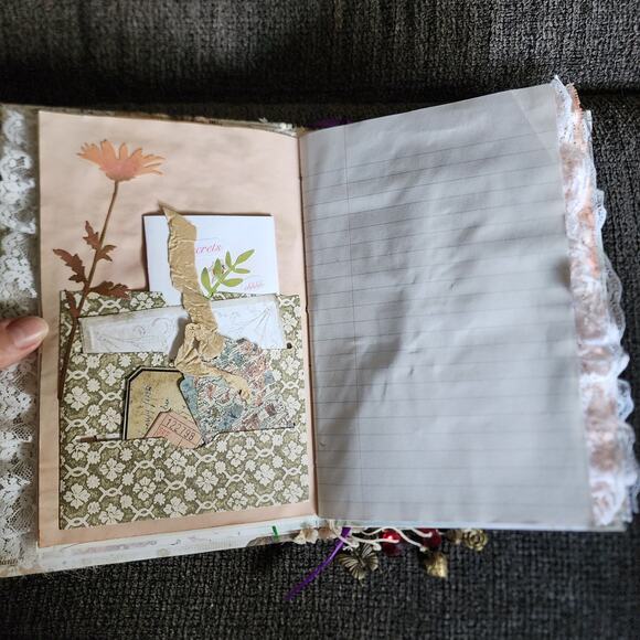 "Together" Junk Journal, 9in x 6in x 1.5in, 166 pages - Picture 4 of 15